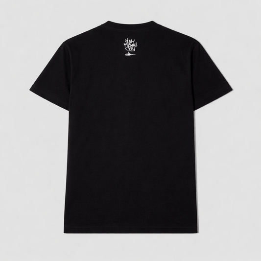 Slam City Skates x Slawn Faces T-Shirt Black