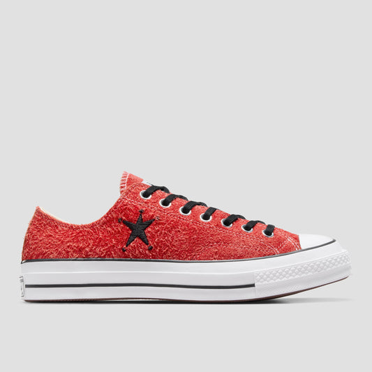 Converse X Stussy Chuck 70 Ox Skate Shoes Poppy Red