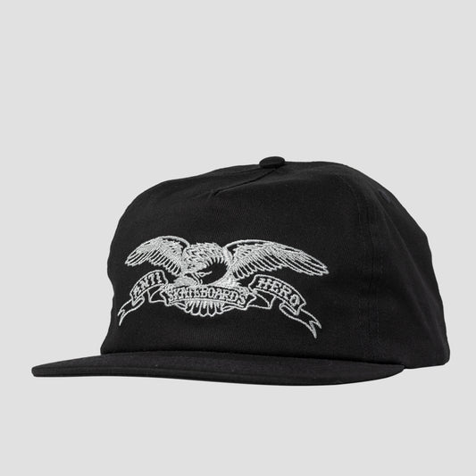 Anti Hero Basic Eagle Snapback Cap Black Grey