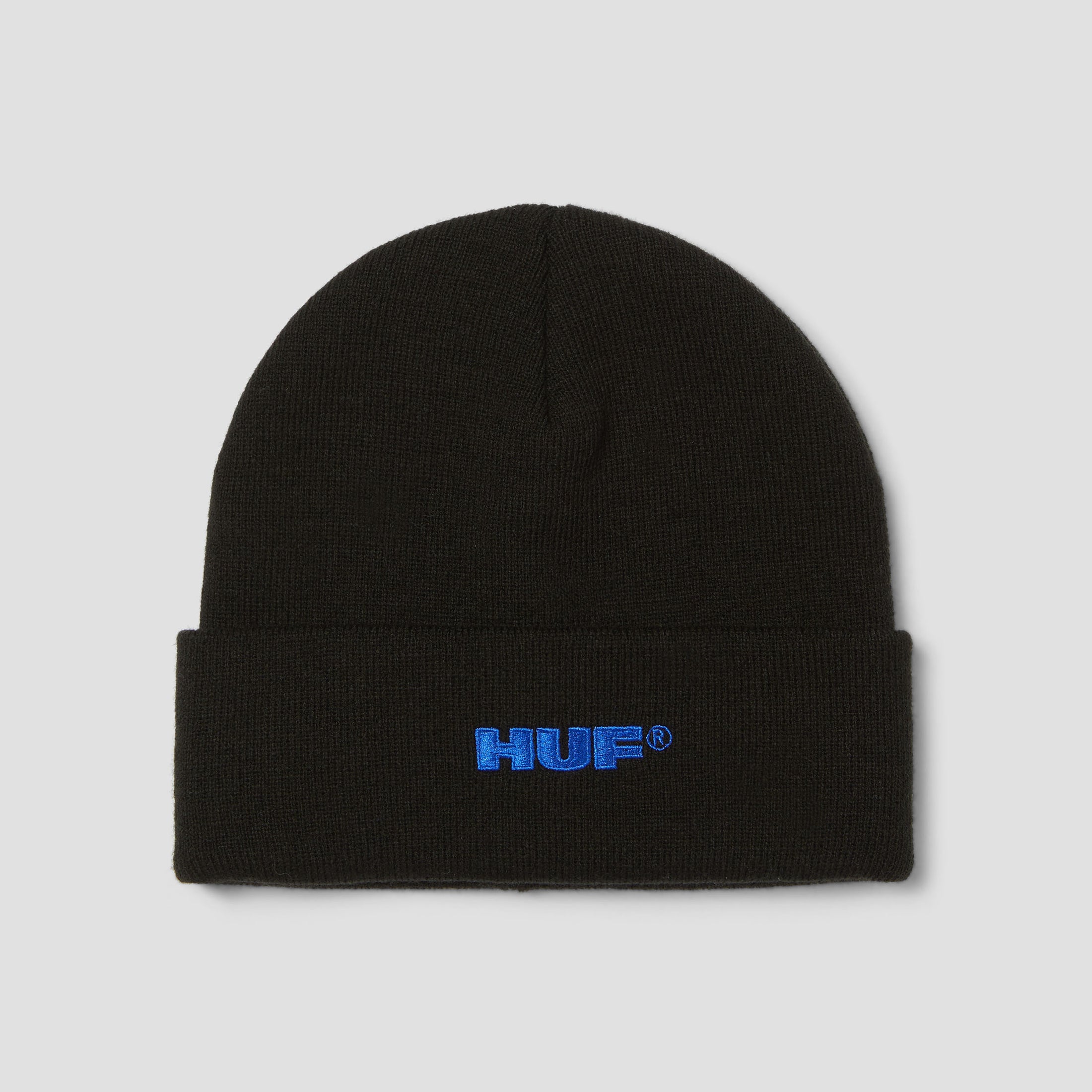 HUF All Caps Cuff Beanie Black
