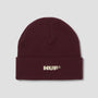 HUF All Caps Cuff Beanie Burgundy