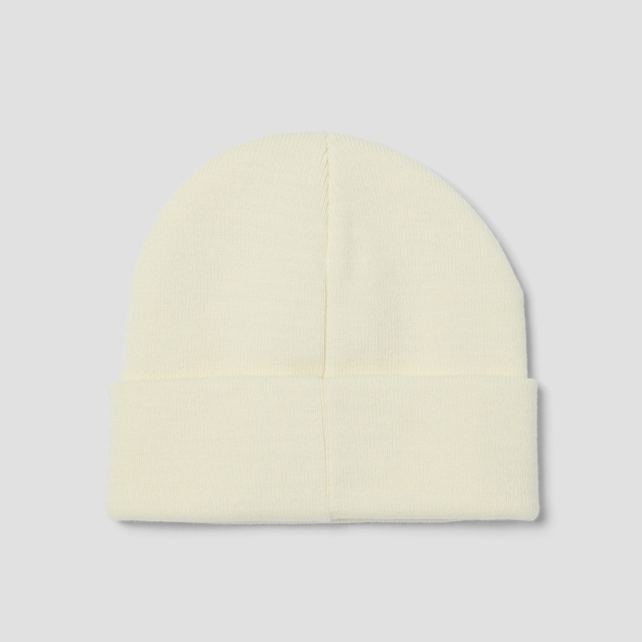 HUF All Caps Cuff Beanie Cream