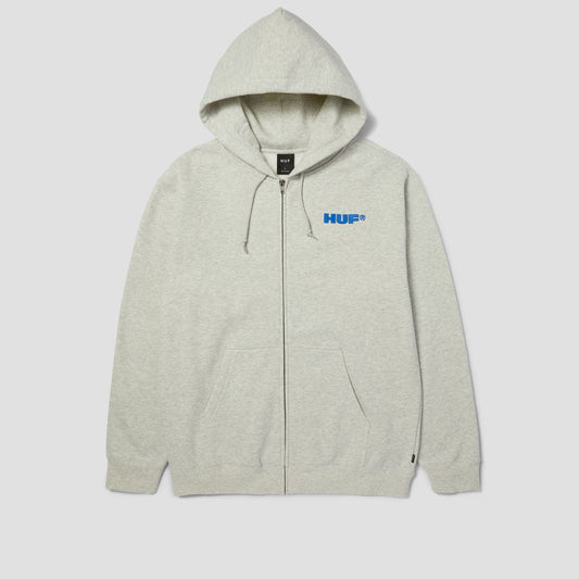 HUF All Caps Zip Hood Ash
