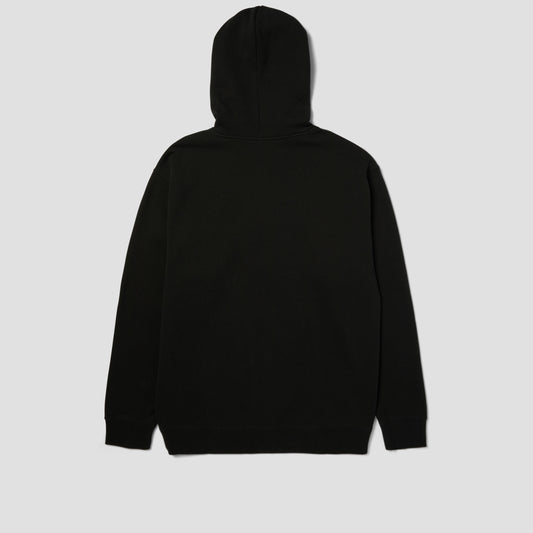 HUF All Caps Zip Hood Black