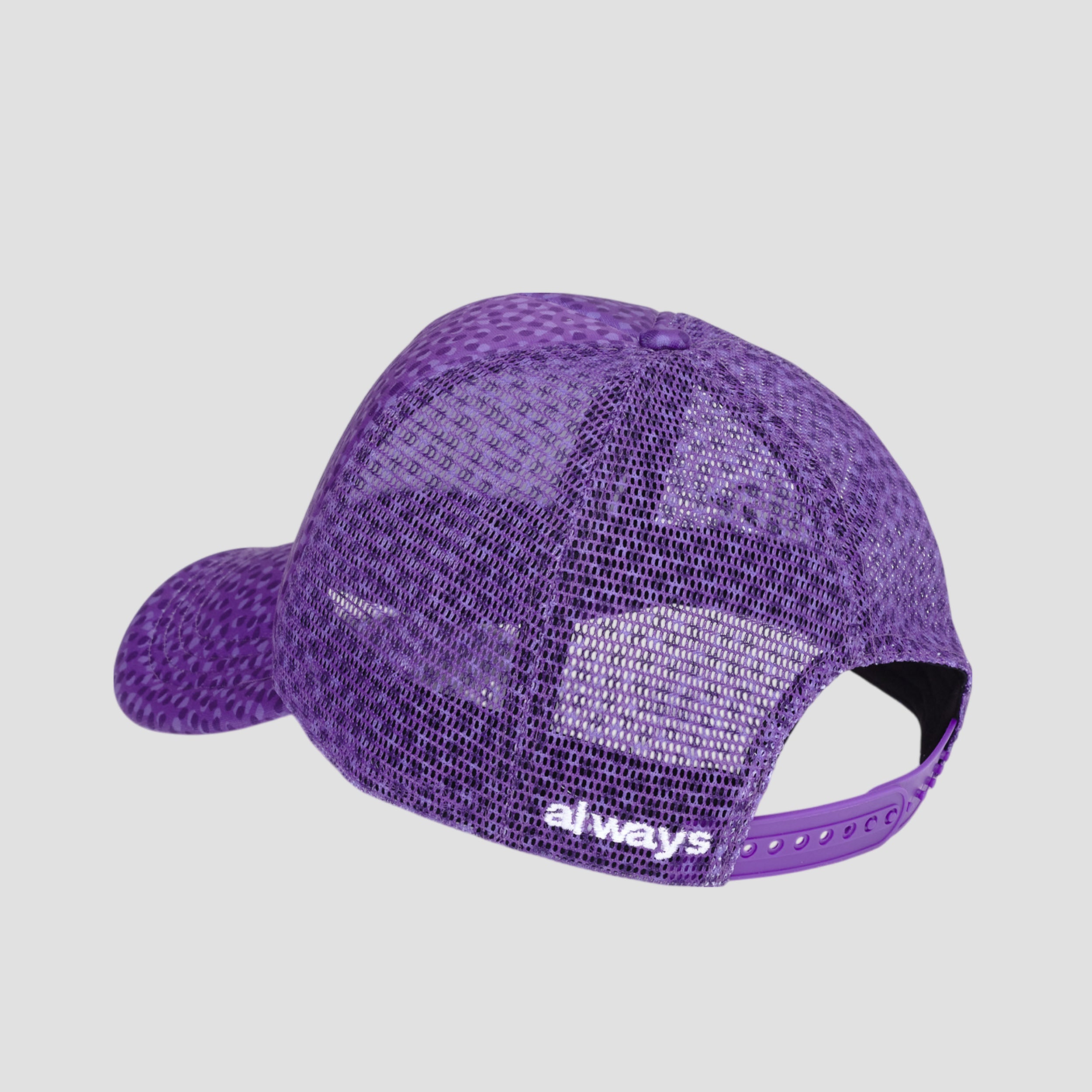 always coral pattern trucker cap