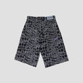 Load image into Gallery viewer, Always Croc Print Denim Shorts Black
