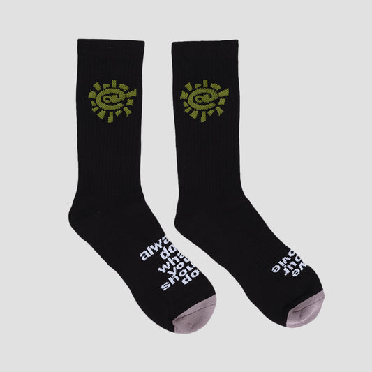 Always @Sun Sock Black / Green