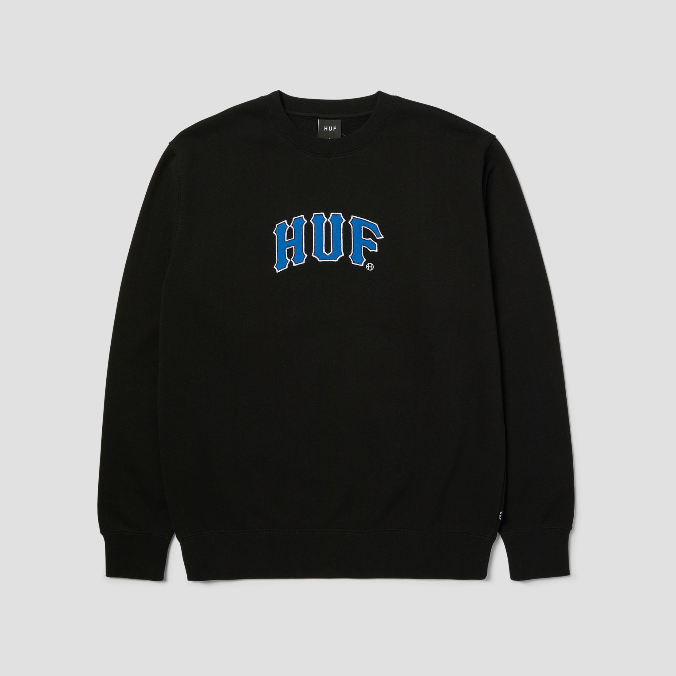 HUF Arch Applique Crew Black