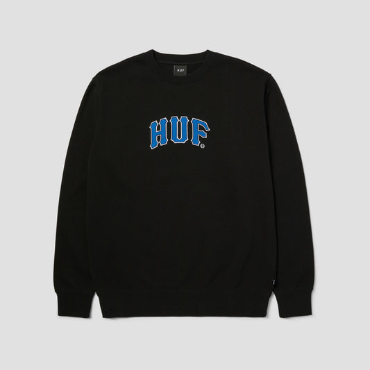 HUF Arch Applique Crew Black