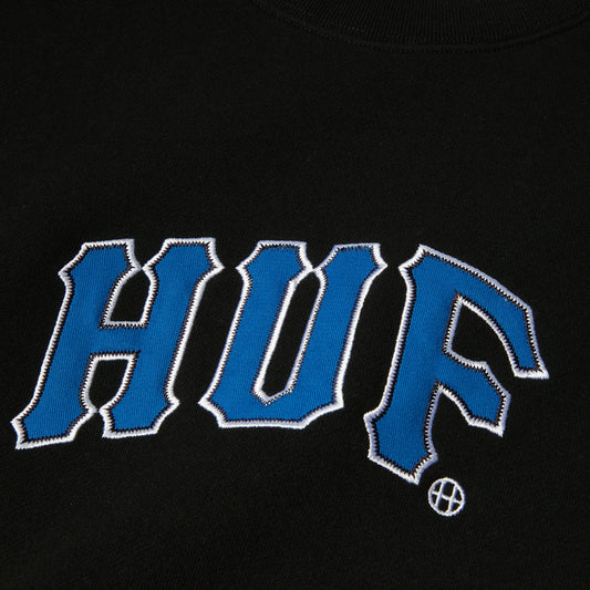 HUF Arch Applique Crew Black