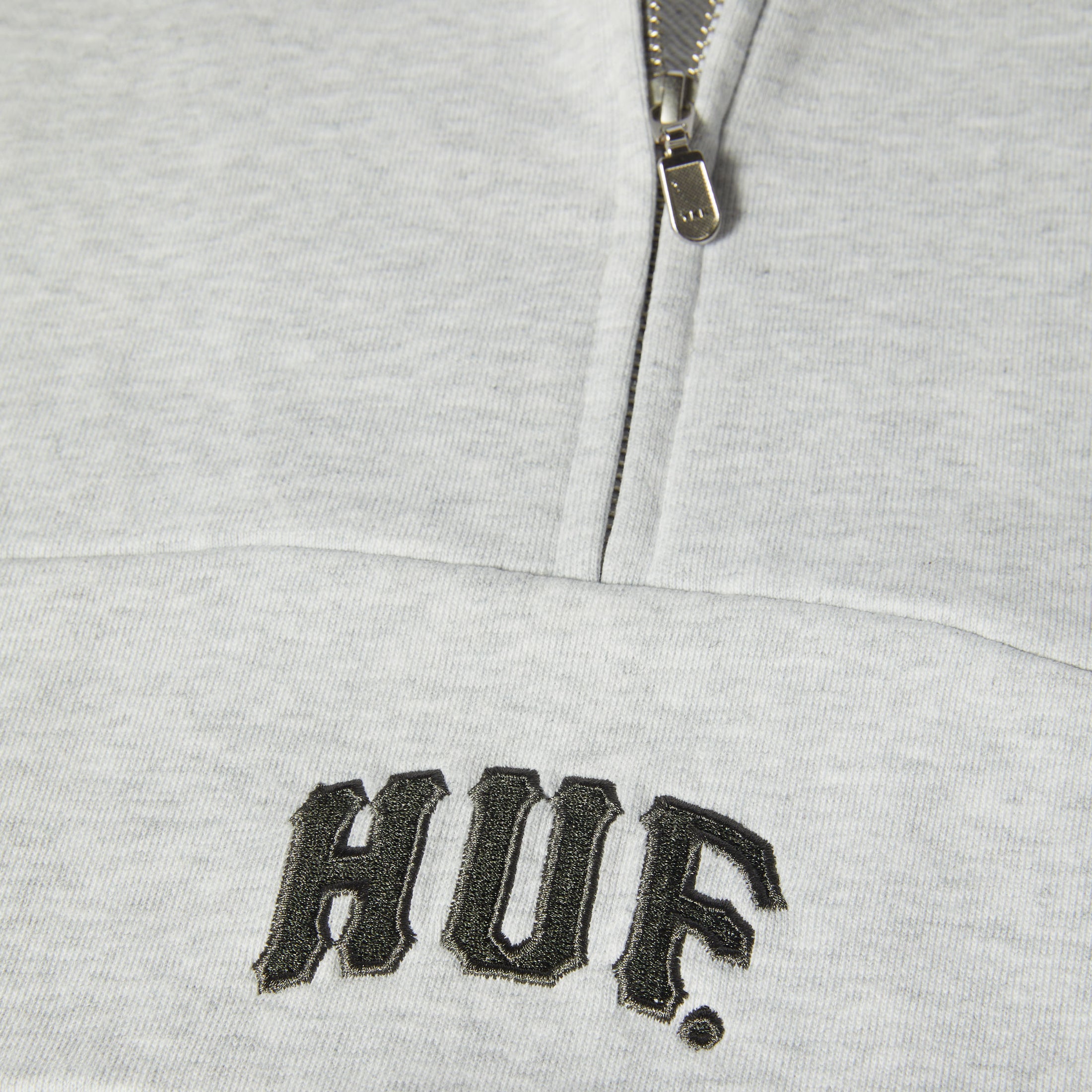 HUF Arch Enzyme 1/4 Zip Fleece Heather Grey