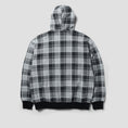 Load image into Gallery viewer, HUF Arch Plaid Full Zip Heavyweight Hoodie Black
