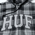 Load image into Gallery viewer, HUF Arch Plaid Full Zip Heavyweight Hoodie Black
