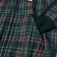 Load image into Gallery viewer, HUF Arch Plaid Full Zip Heavyweight Hoodie Forest
