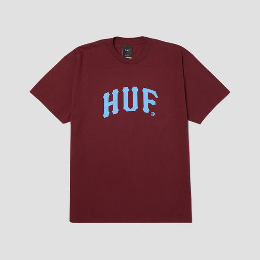 HUF Arch T-Shirt Burgundy