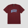 HUF Arch T-Shirt Burgundy