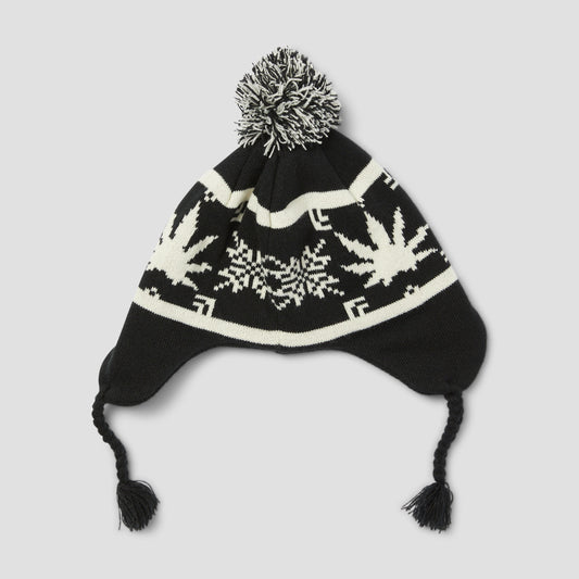 HUF Arctic Plantlife Braided Beanie Black