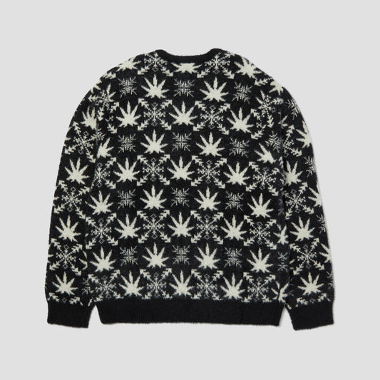 HUF Arctic Plantlife Crew Sweater Black