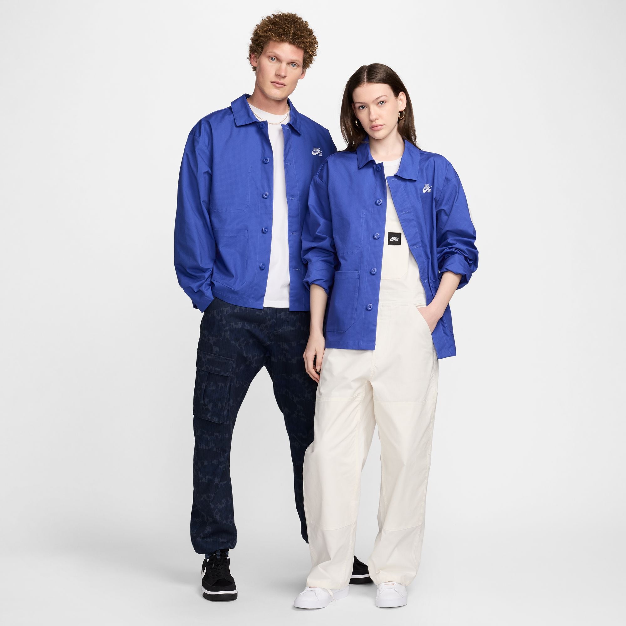 Nike SB Olympic Pack Skate Chore Jacket Astronomy Blue White