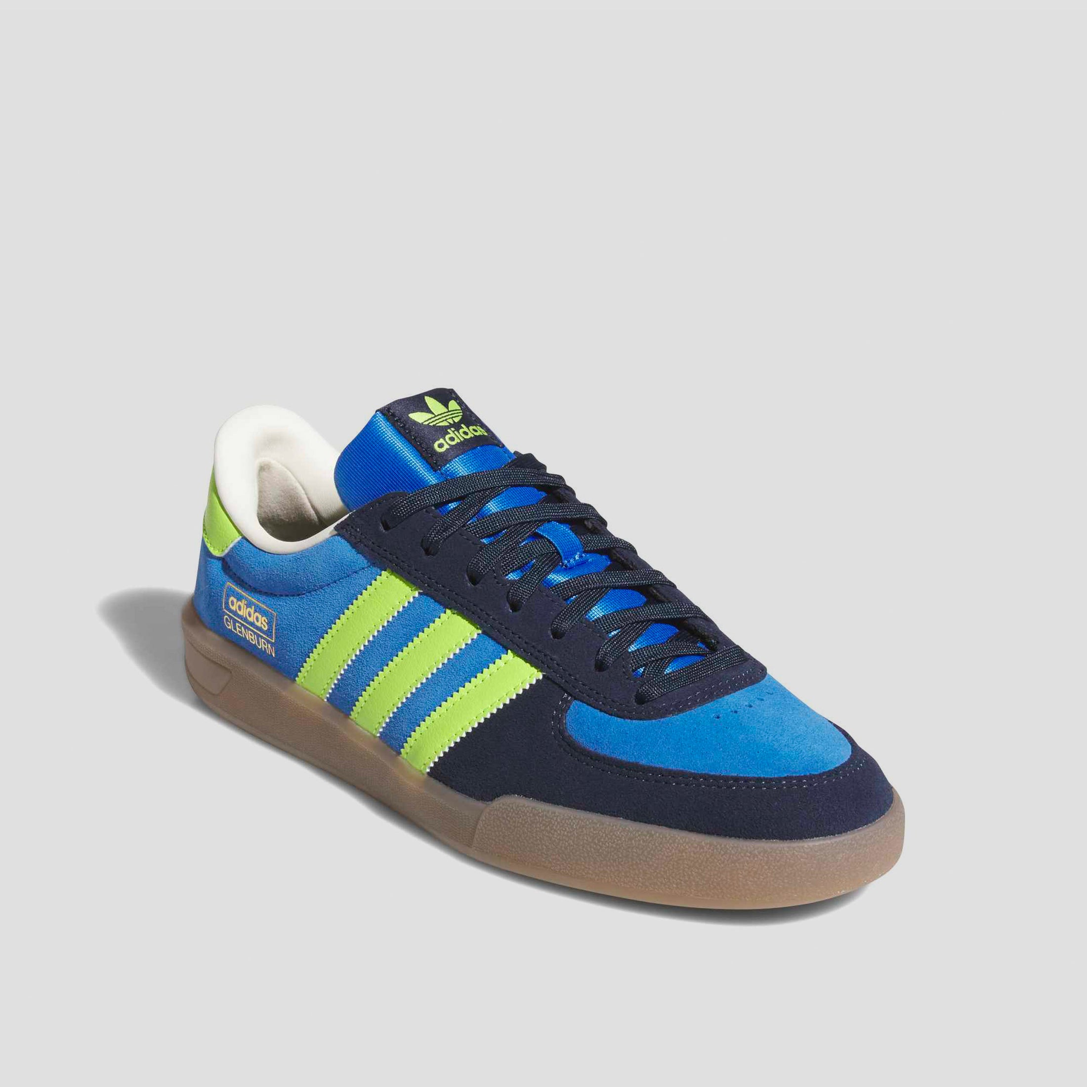 Adidas Glenburn Skate Shoes Bright Royal / Solar Slime / Collegiate Navy