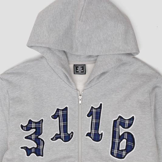Always 3116 Premium Zip Up Hoodie Grey