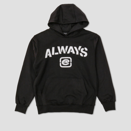 Always Stencil Pullover Hoodie Black