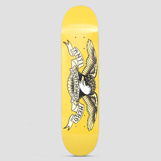 Anti Hero 7.3 Classic Eagle Mini Skateboard Deck Yellow