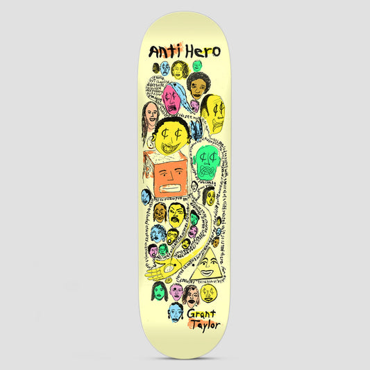 Anti Hero 8.5 Grant Expressions Skateboard Deck Beige