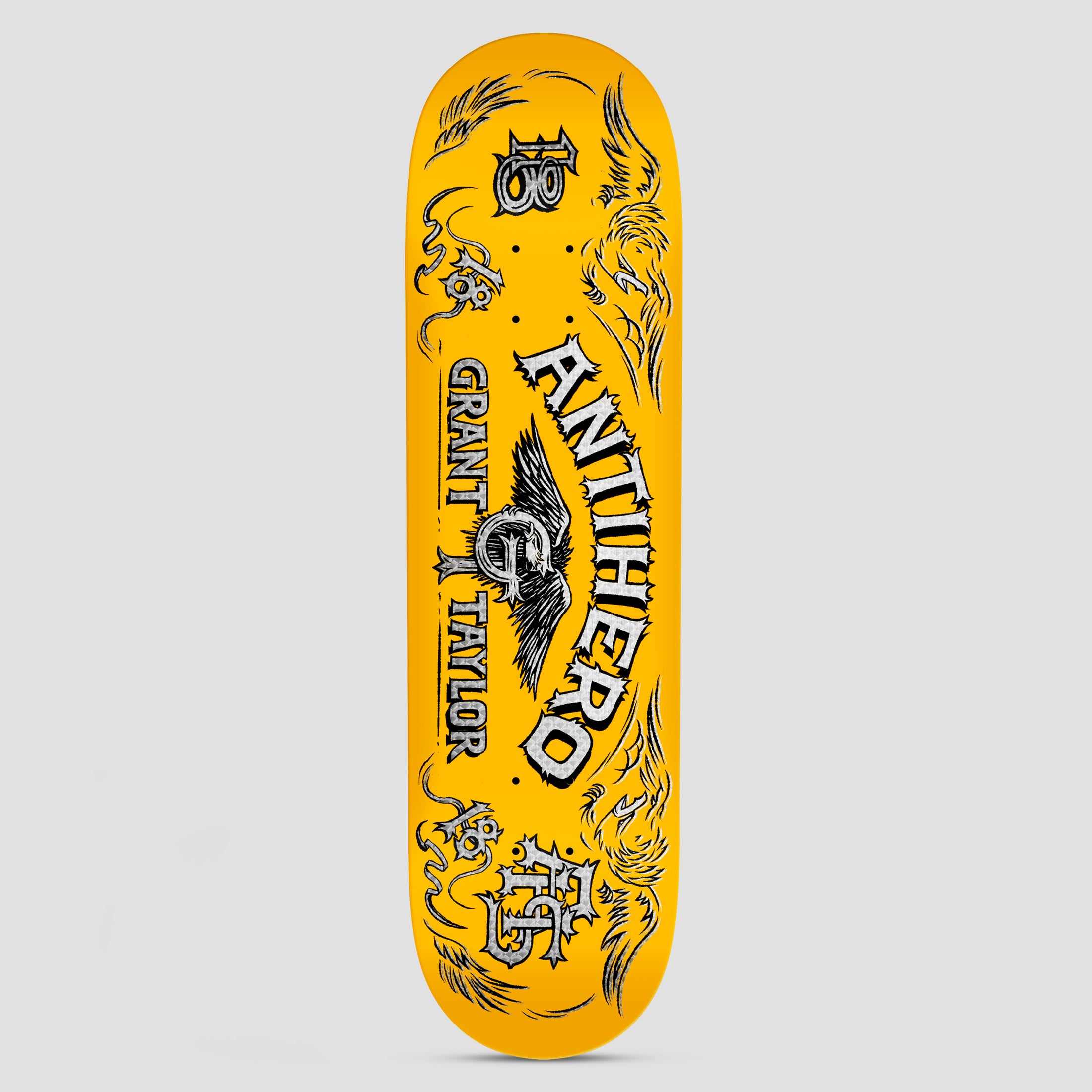 Anti Hero 8.5 Grant Taylor Customs Skateboard Deck Yellow