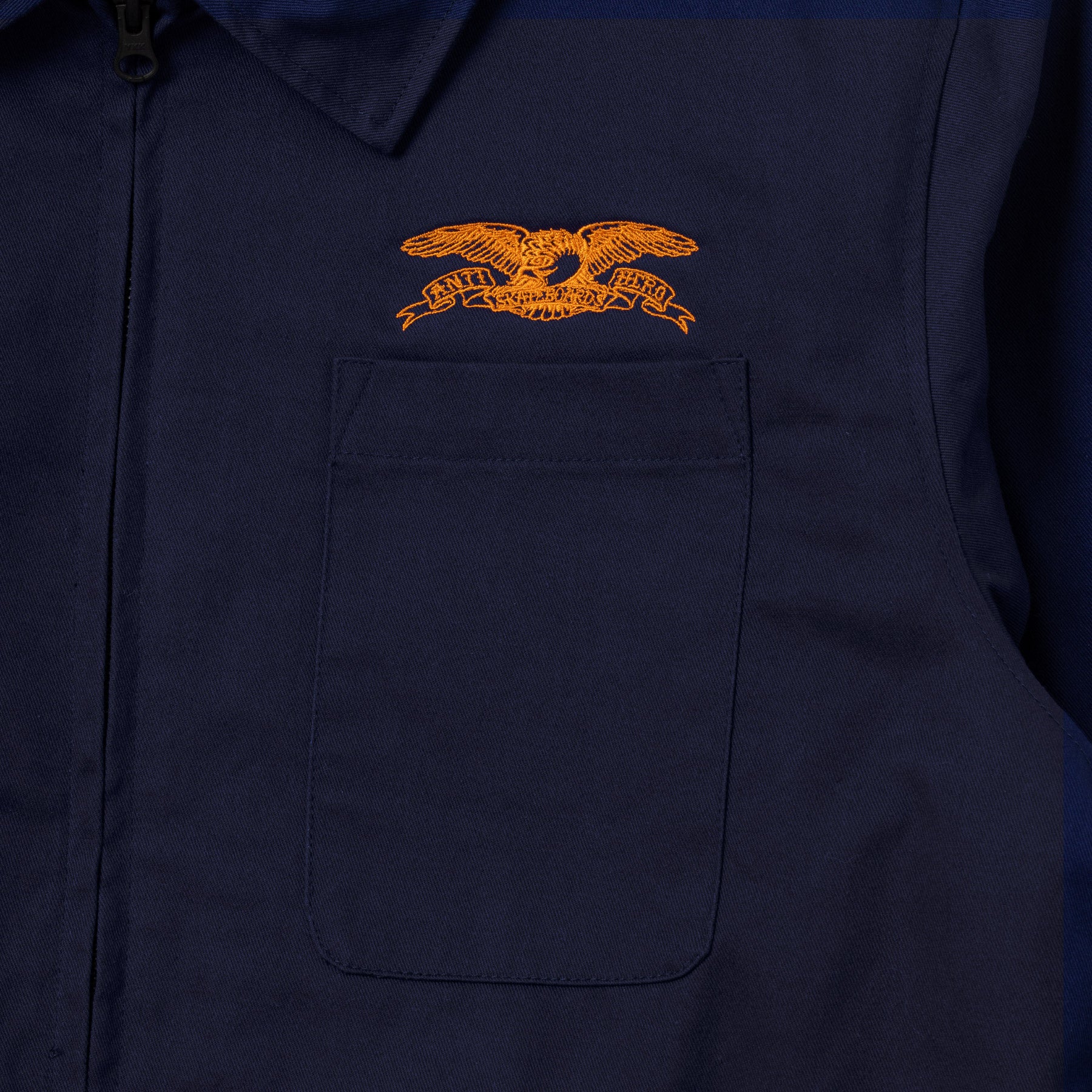 Anti Hero Basic Eagle Stash Jacket Navy / Orange