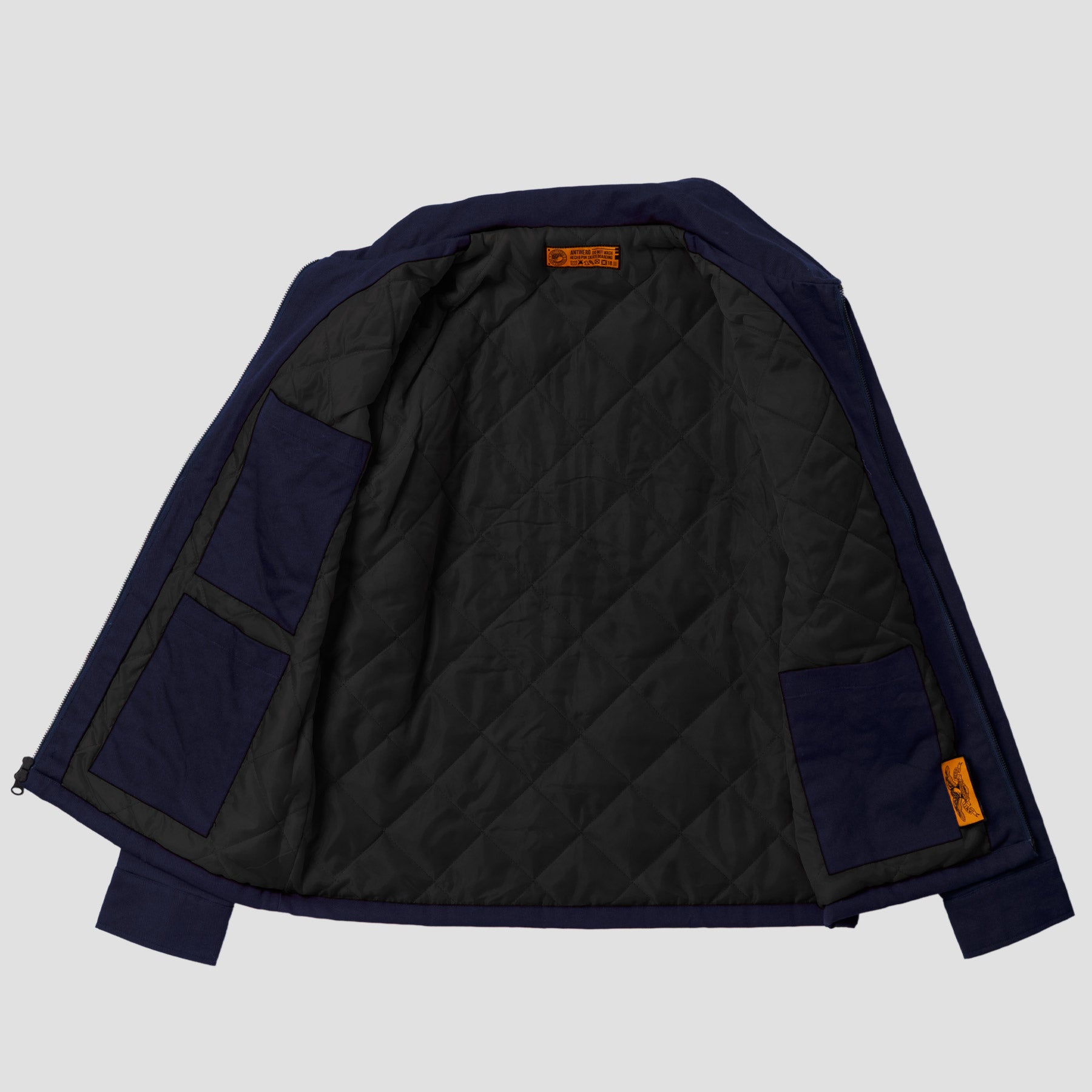Anti Hero Basic Eagle Stash Jacket Navy / Orange