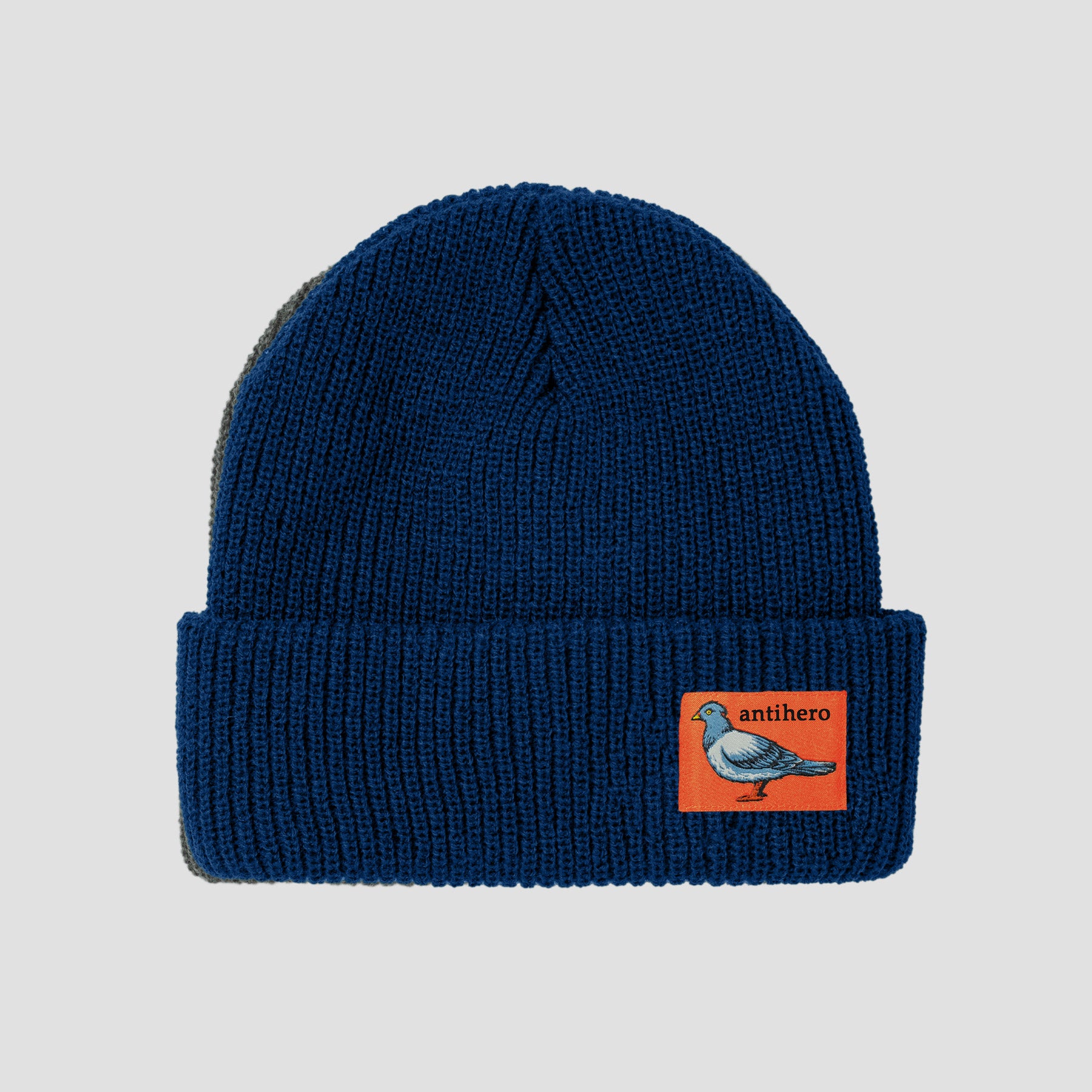 Anti Hero Lil Pigeon Label Beanie Navy / Orange