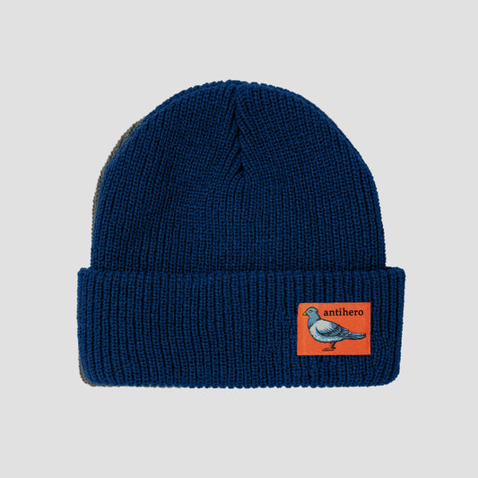 Anti Hero Lil Pigeon Label Beanie Navy / Orange