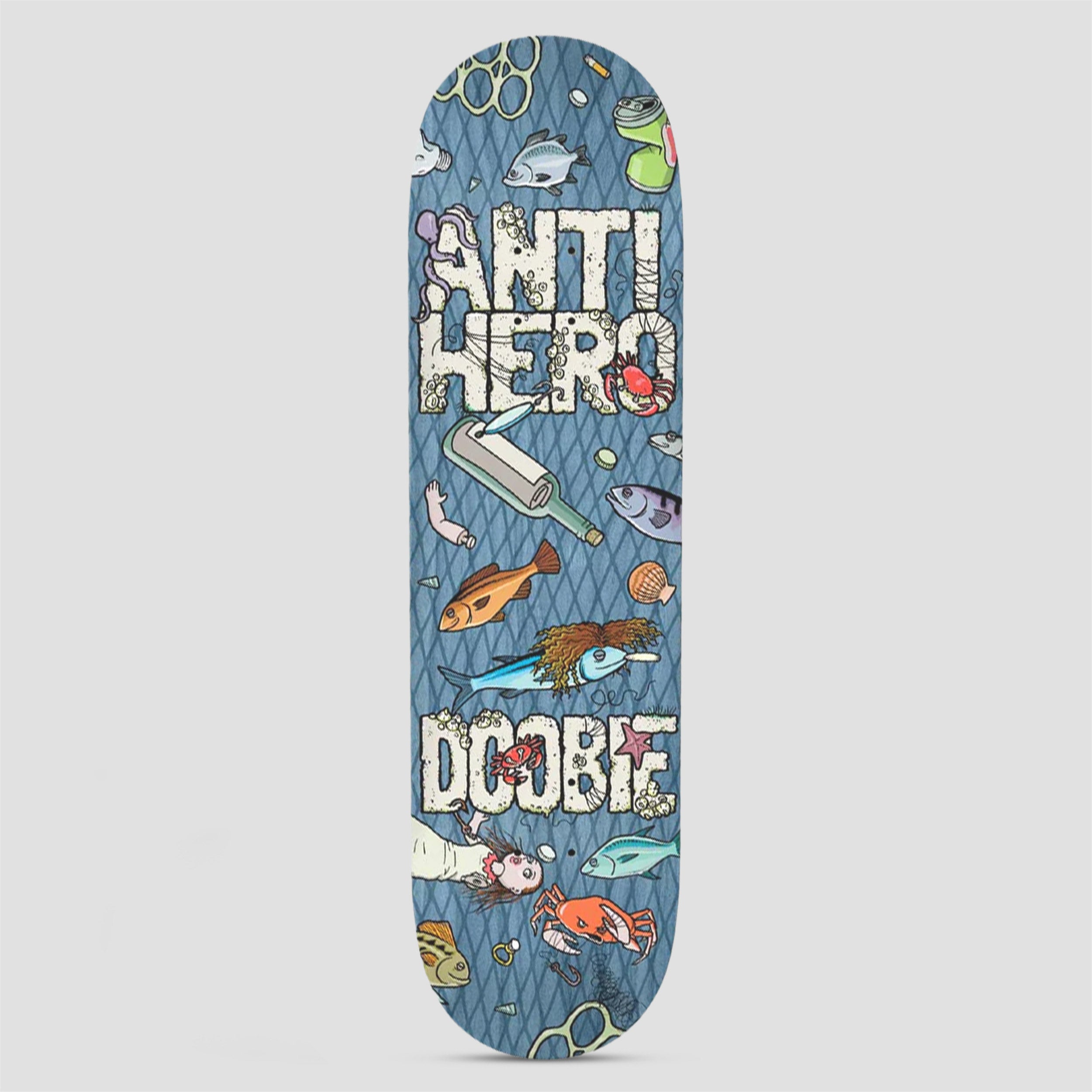Anti Hero 8.75 Doobie Catch of the Day Skateboard Deck Blue – Slam