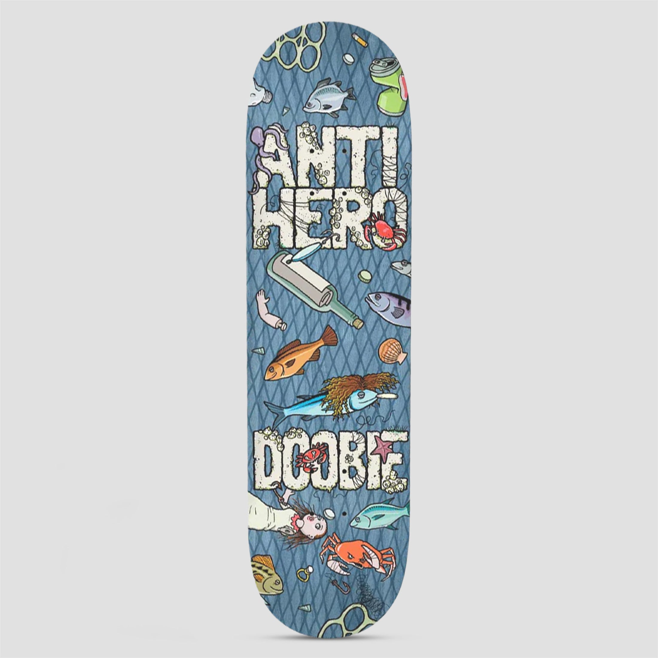 Anti Hero 8.75 Doobie Catch of the Day Skateboard Deck Blue