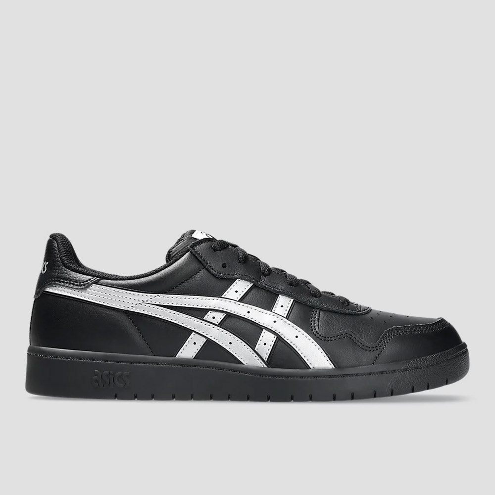 Asics Japan Pro Leather Skate Shoes Black / Pure Silver
