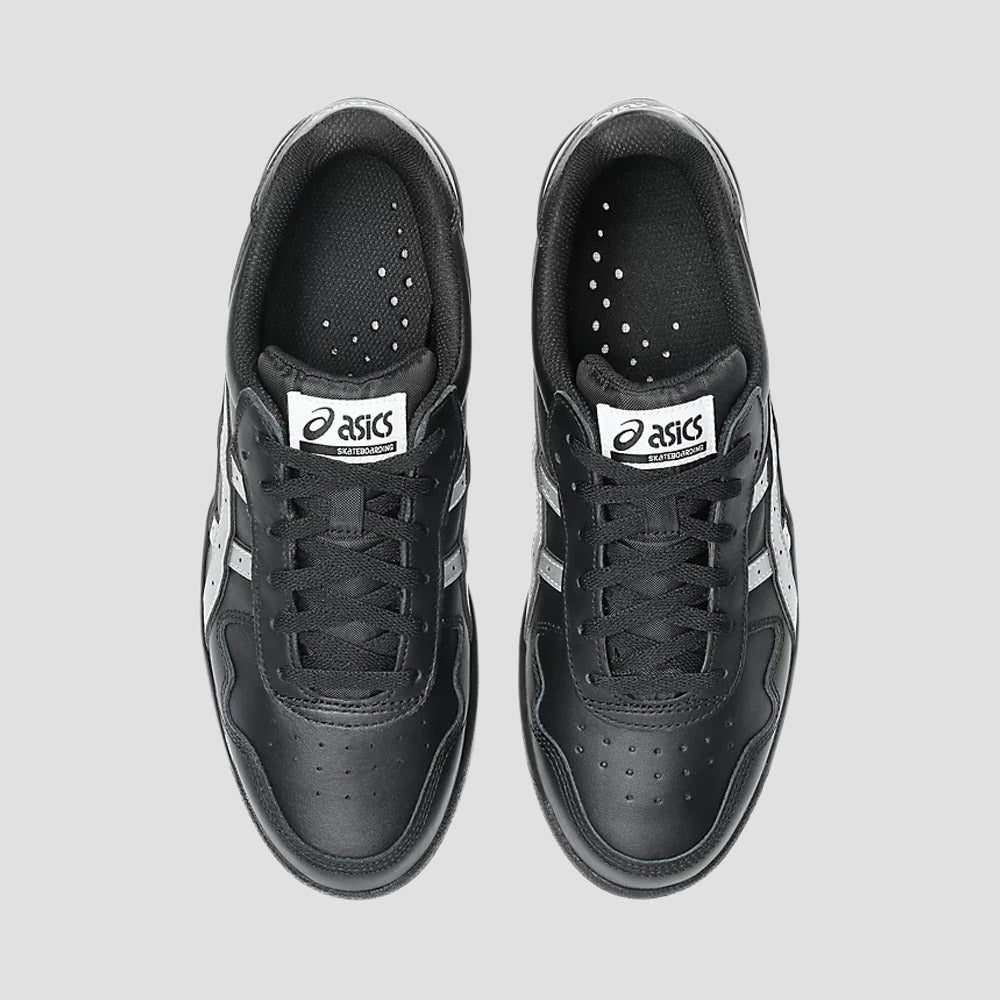 Asics Japan Pro Leather Skate Shoes Black / Pure Silver