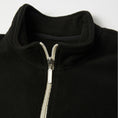 Load image into Gallery viewer, HUF Basecamp Quarter Zip Polar Fleece Black
