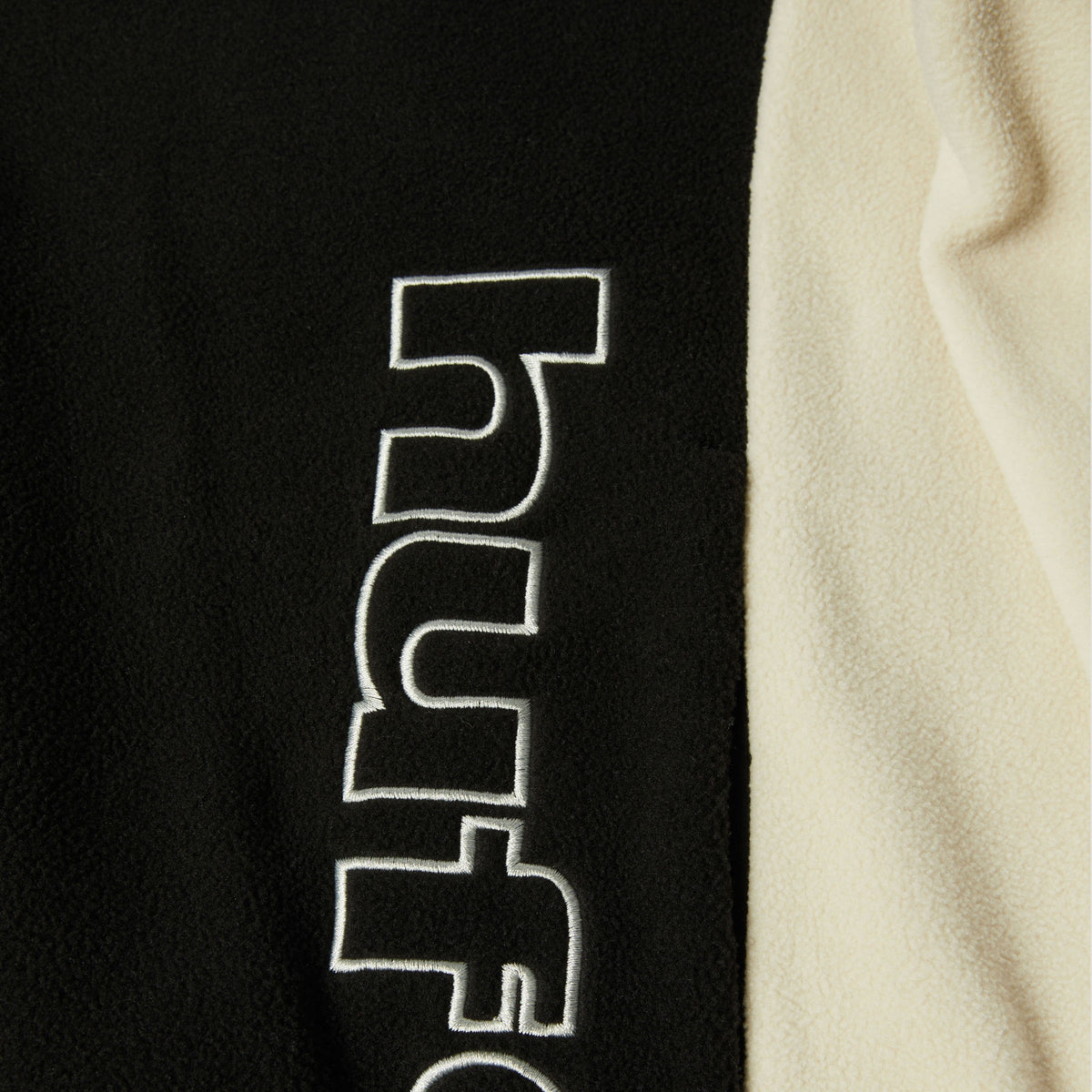 HUF Basecamp Quarter Zip Polar Fleece Black