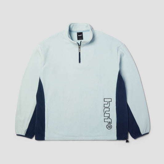 HUF Basecamp Quarter Zip Polar Fleece Sky Blue