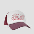 Load image into Gallery viewer, Frog Big Shoes Trucker Cap Maroon
