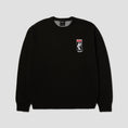 Load image into Gallery viewer, HUF X Isaac Hayes Black Moses Knit Sweater Crew Black
