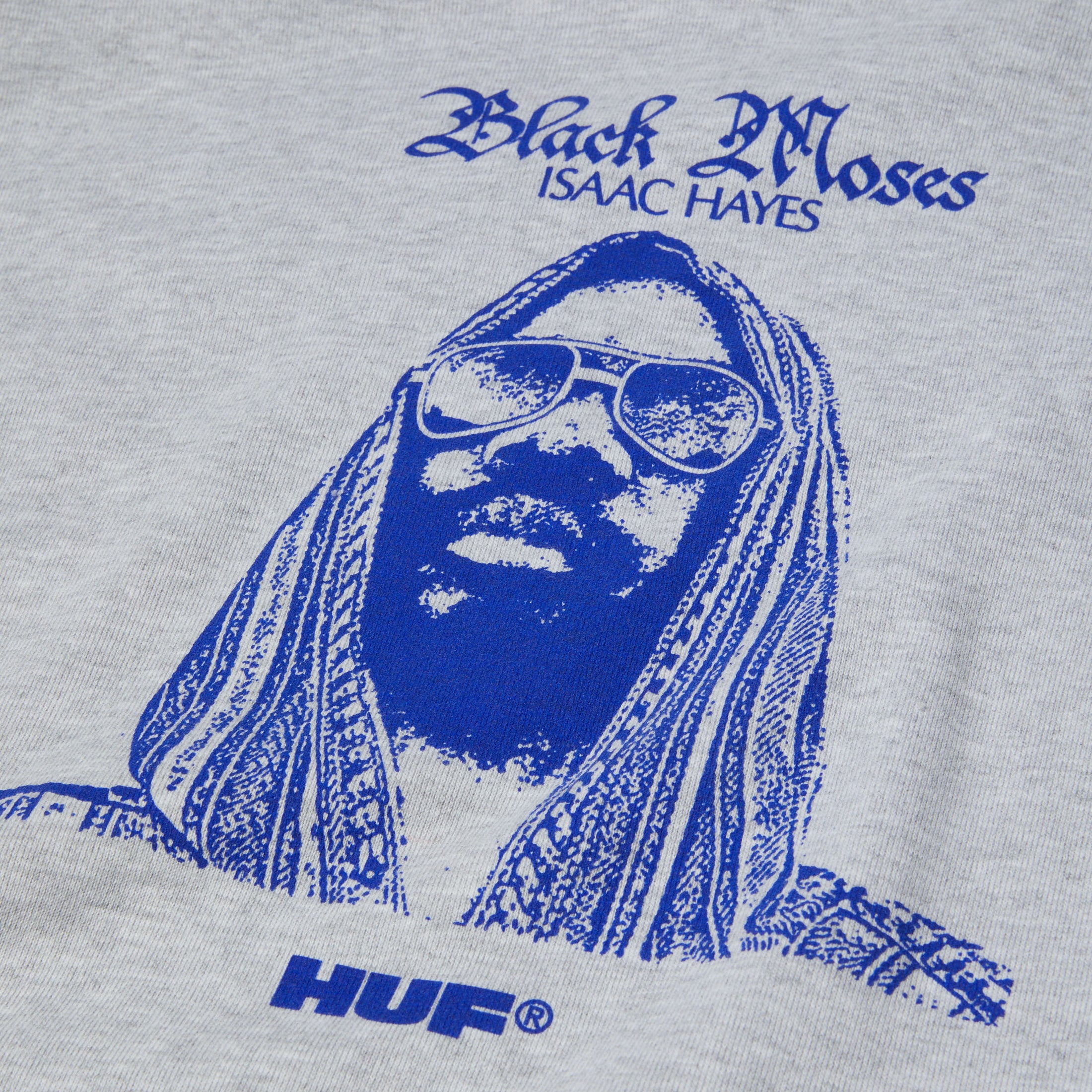 HUF X Isaac Hayes Black Moses Heavyweight Hood Ash