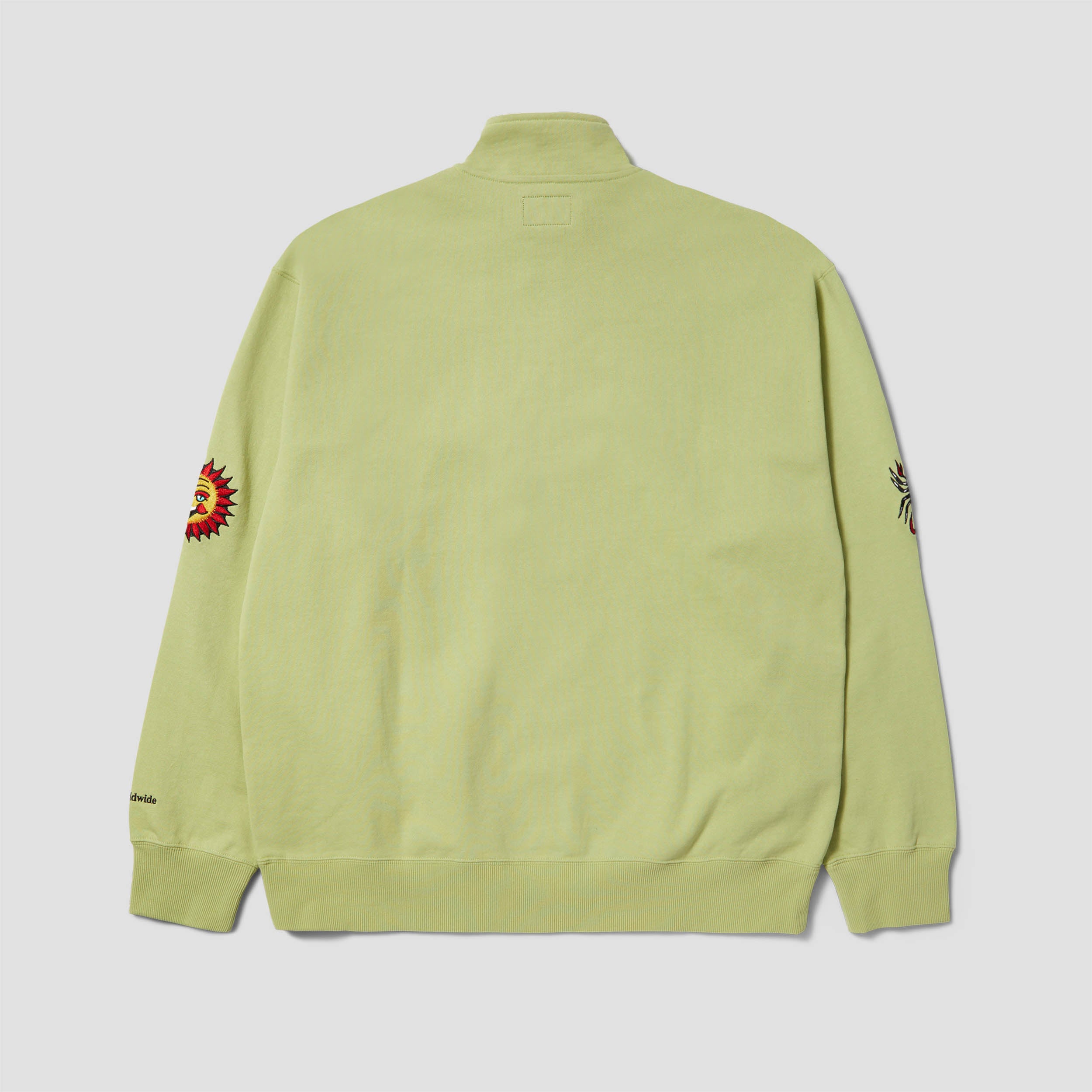 HUF Bledsoe Quarter Zip Fleece Crew Pistachio – Slam City Skates