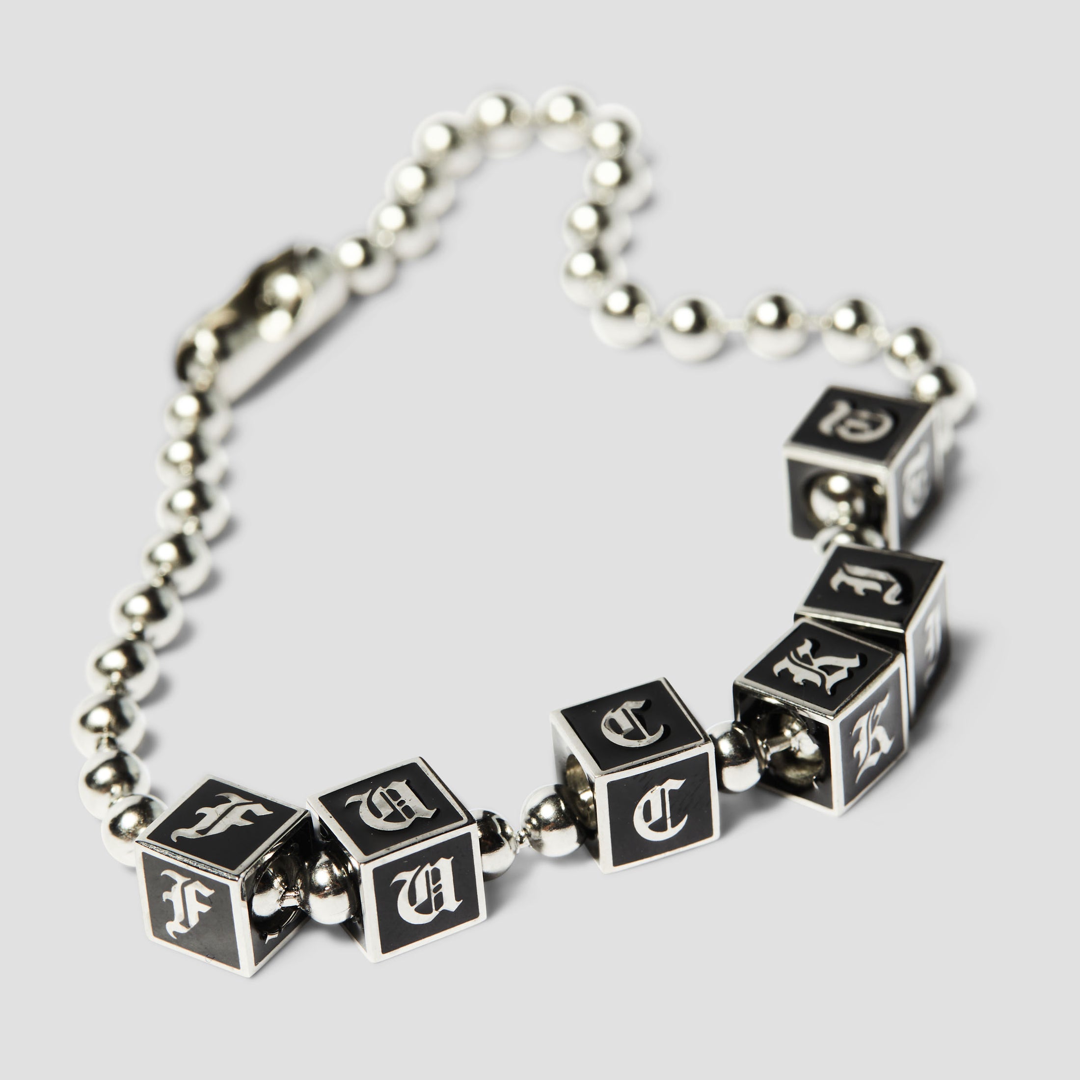 HUF Blocks Bracelet Silver