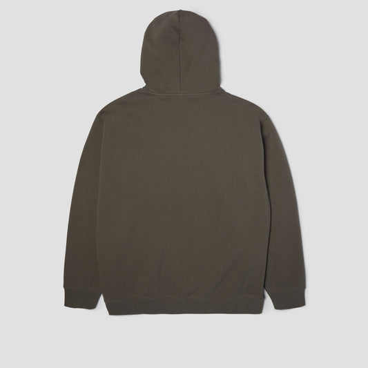 HUF Box Logo Pullover Hoodie Dark Earth / Brown