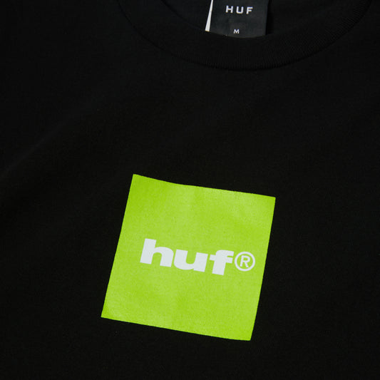 HUF Box Logo T-Shirt Black / Huf Green