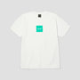 HUF Box Logo T-Shirt White / Teal