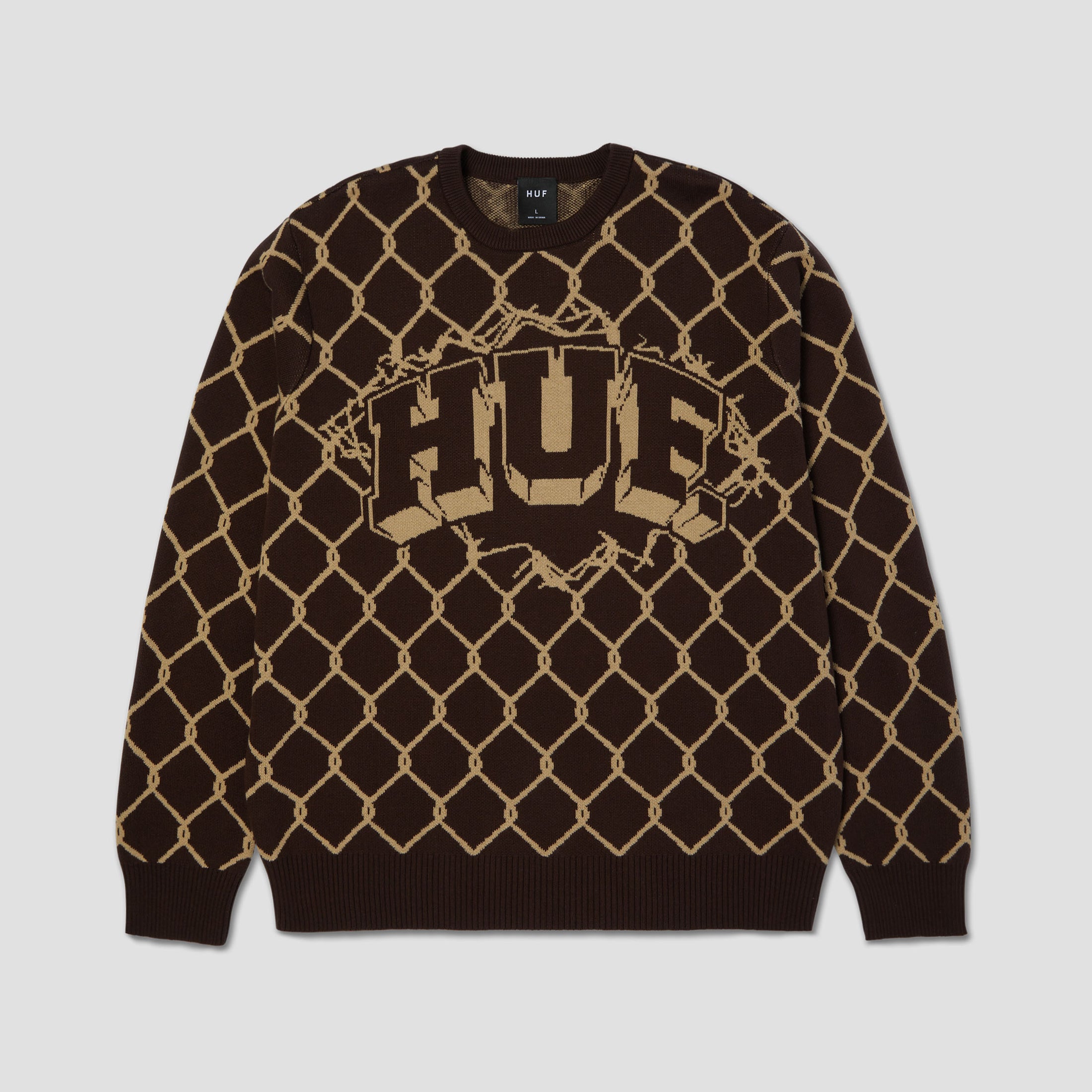 HUF Breakthrough Crew Sweater Bison