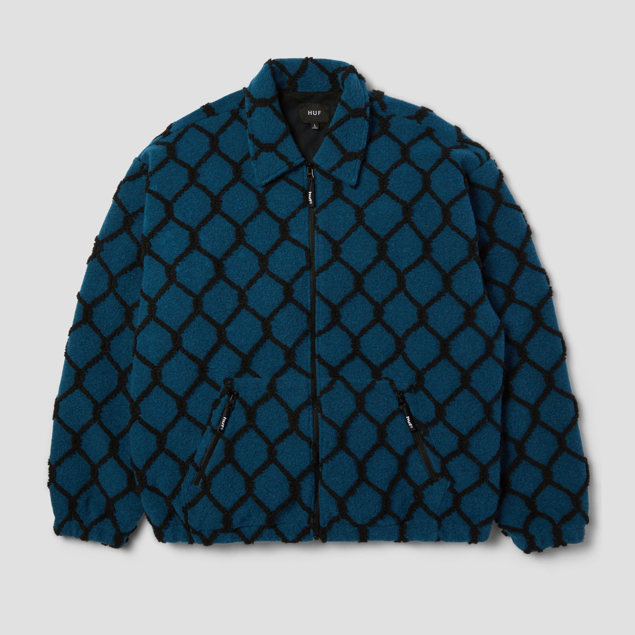 HUF Breakthrough High Pile Jacket Marine Blue